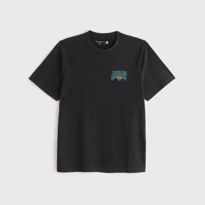 Abercrombie & Fitch Jacksonville Jaguars Graphic Tee In Black