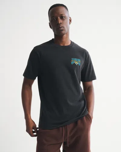 Abercrombie & Fitch Jacksonville Jaguars Graphic Tee In Black