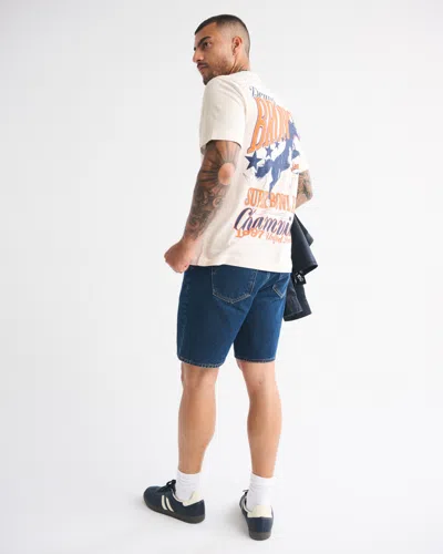 Abercrombie & Fitch Denver Broncos Graphic Tee In White