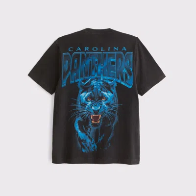 Abercrombie & Fitch Carolina Panthers Graphic Tee In Blue