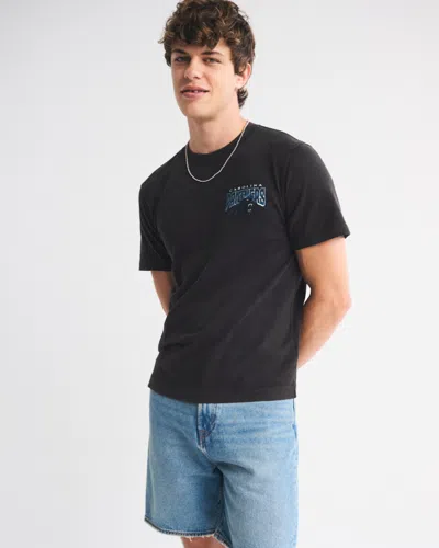 Abercrombie & Fitch Carolina Panthers Graphic Tee In Blue