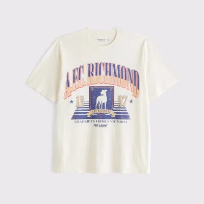 Abercrombie & Fitch Ted Lasso Vintage-inspired Graphic Tee In White