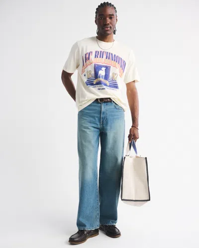 Abercrombie & Fitch Ted Lasso Vintage-inspired Graphic Tee In White