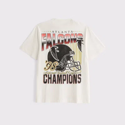 Abercrombie & Fitch Atlanta Falcons Graphic Tee In White