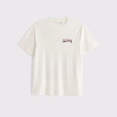 Abercrombie & Fitch Atlanta Falcons Graphic Tee In White