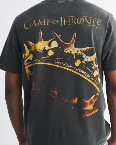 Abercrombie & Fitch Game Of Thrones Vintage-inspired Graphic Tee In Black