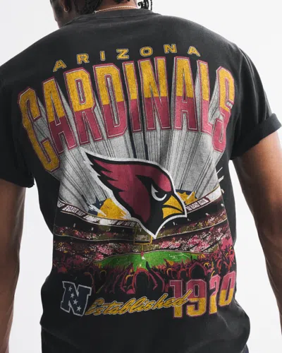 Abercrombie & Fitch Arizona Cardinals Graphic Tee In White