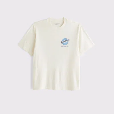 Abercrombie & Fitch Blue Moon Vintage-inspired Graphic Tee In White