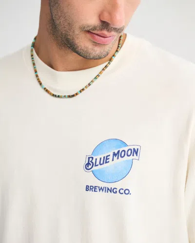 Abercrombie & Fitch Blue Moon Vintage-inspired Graphic Tee In White