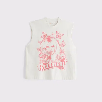 Abercrombie & Fitch Pride Britney Spears Tank In White