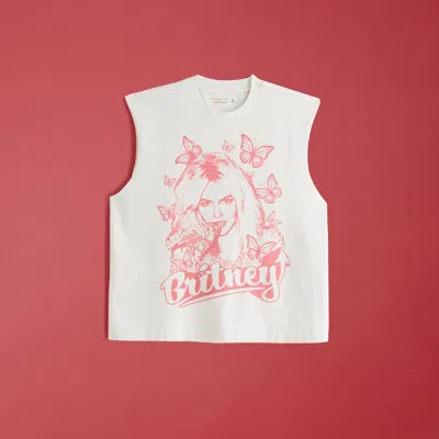 Abercrombie & Fitch Pride Britney Spears Tank In White