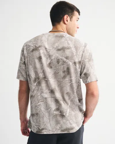 Abercrombie & Fitch Busch Light Vintage-inspired Graphic Tee In Gray