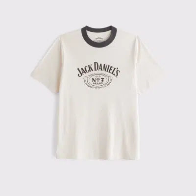 Abercrombie & Fitch Jack Daniel's Vintage-inspired Graphic Tee In White