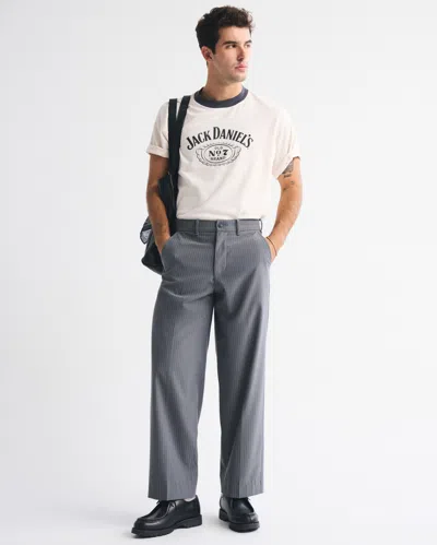 Abercrombie & Fitch Jack Daniel's Vintage-inspired Graphic Tee In White