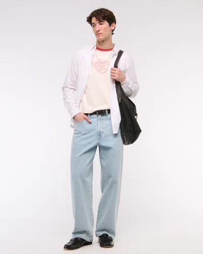 Abercrombie & Fitch Fleetwood Mac Shrunken Graphic Tee In Red