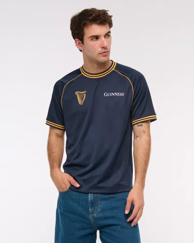 Abercrombie & Fitch Guinness Soccer-inspired Graphic Tee In Blue