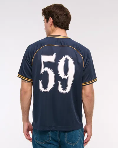 Abercrombie & Fitch Guinness Soccer-inspired Graphic Tee In Blue