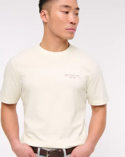 Abercrombie & Fitch Golf Graphic Tee In White