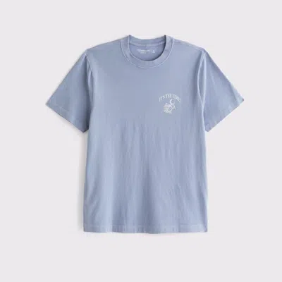 Abercrombie & Fitch Golf Graphic Tee In Blue