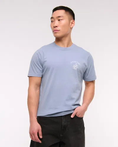 Abercrombie & Fitch Golf Graphic Tee In Blue