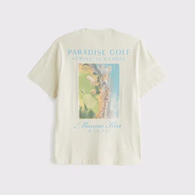 Abercrombie & Fitch Golf Graphic Tee In Neutral
