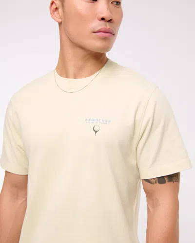 Abercrombie & Fitch Golf Graphic Tee In Neutral