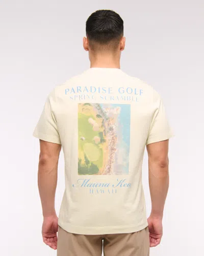 Abercrombie & Fitch Golf Graphic Tee In Neutral