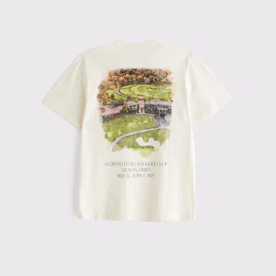 Abercrombie & Fitch Memorial Tournament Graphic Tee In White