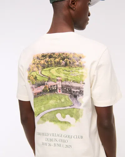 Abercrombie & Fitch Memorial Tournament Graphic Tee In White