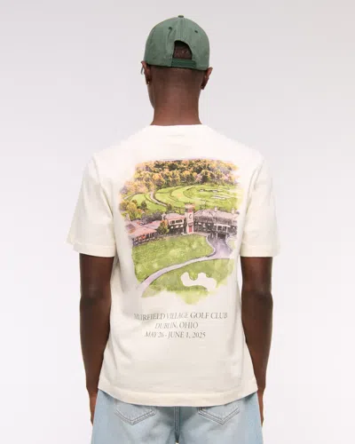 Abercrombie & Fitch Memorial Tournament Graphic Tee In White