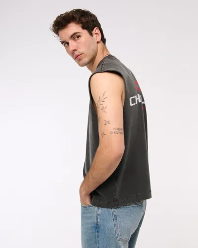 Abercrombie & Fitch Premium Heavyweight Chevrolet Tank In Black