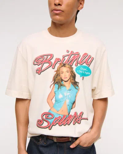 Abercrombie & Fitch Britney Spears Graphic Tee In White