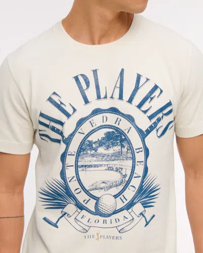 Abercrombie & Fitch Pga The Players Championship Graphic Tee In Brown