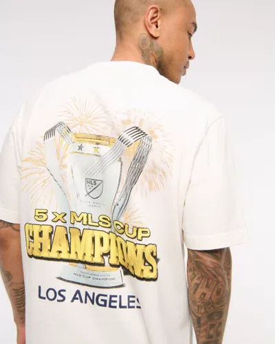 Abercrombie & Fitch La Galaxy Vintage-inspired Graphic Tee In Green