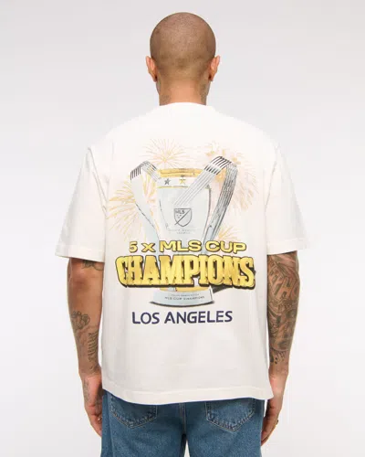 Abercrombie & Fitch La Galaxy Vintage-inspired Graphic Tee In Green