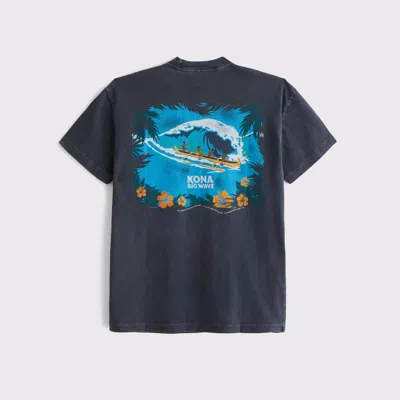 Abercrombie & Fitch Kona Big Wave Graphic Tee In Blue