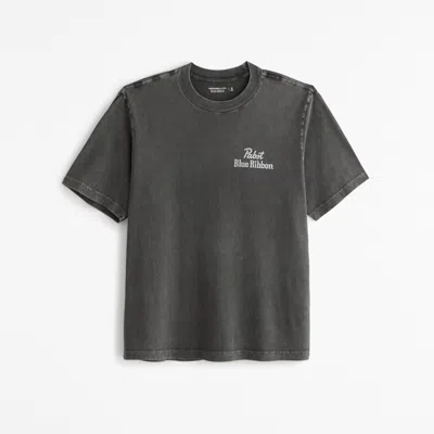 Abercrombie & Fitch Pabst Blue Ribbon Vintage-inspired Graphic Tee In Blue