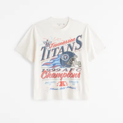 Abercrombie & Fitch Tennessee Titans Vintage-inspired Graphic Tee In Blue