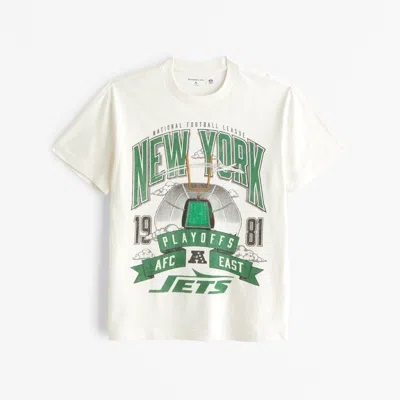 Abercrombie & Fitch New York Jets Graphic Tee In Blue