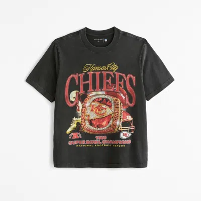 Abercrombie & Fitch Kansas City Chiefs Vintage-inspired Graphic Tee In White