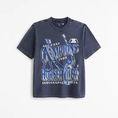 Abercrombie & Fitch Indianapolis Colts Vintage-inspired Graphic Tee In White
