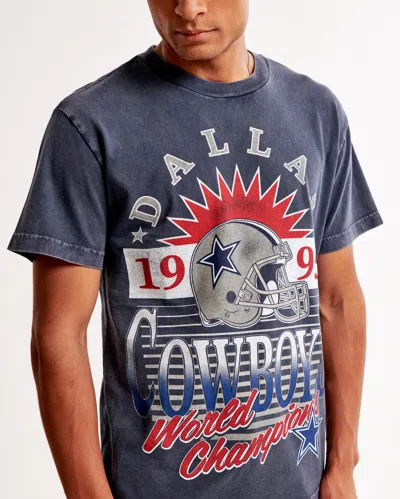 Abercrombie & Fitch Dallas Cowboys Graphic Tee In White