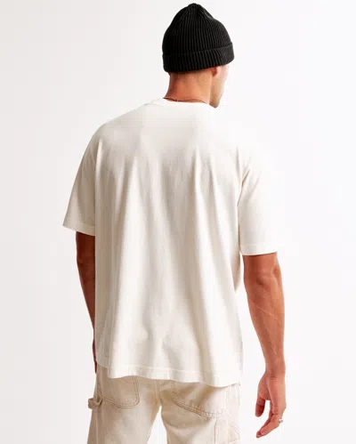 Abercrombie & Fitch Detroit Lions Vintage-inspired Graphic Tee In White