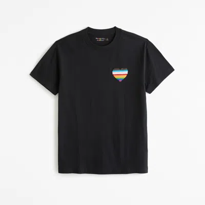 Abercrombie & Fitch Pride Flip Sequin Tee In Black