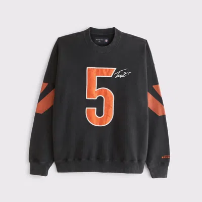 Abercrombie & Fitch Tee Higgins Graphic Crew Sweatshirt In Blue