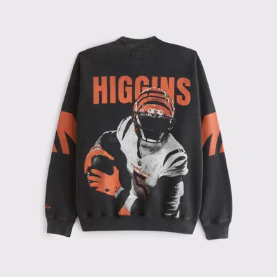 Abercrombie & Fitch Tee Higgins Graphic Crew Sweatshirt In Blue