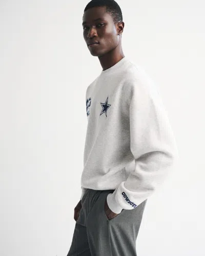 Abercrombie & Fitch Ceedee Lamb Graphic Crew Sweatshirt In Blue