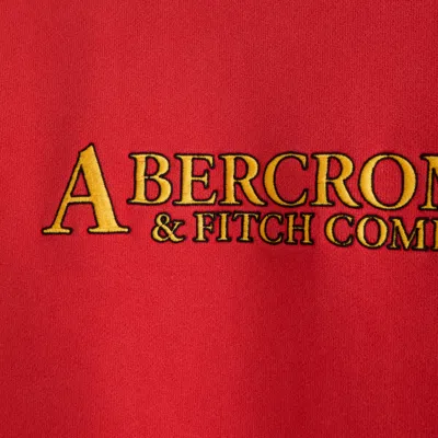 Abercrombie & Fitch Logo Crew Sweatshirt In Gray