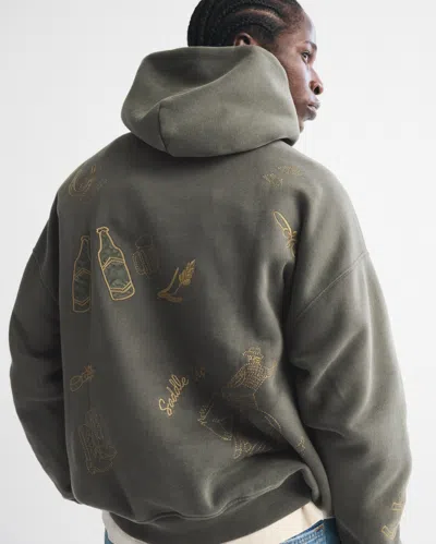 Abercrombie & Fitch Essential Popover Hoodie In Blue