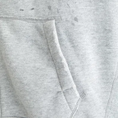 Abercrombie & Fitch Paint Splatter Full-zip Hoodie In Gray